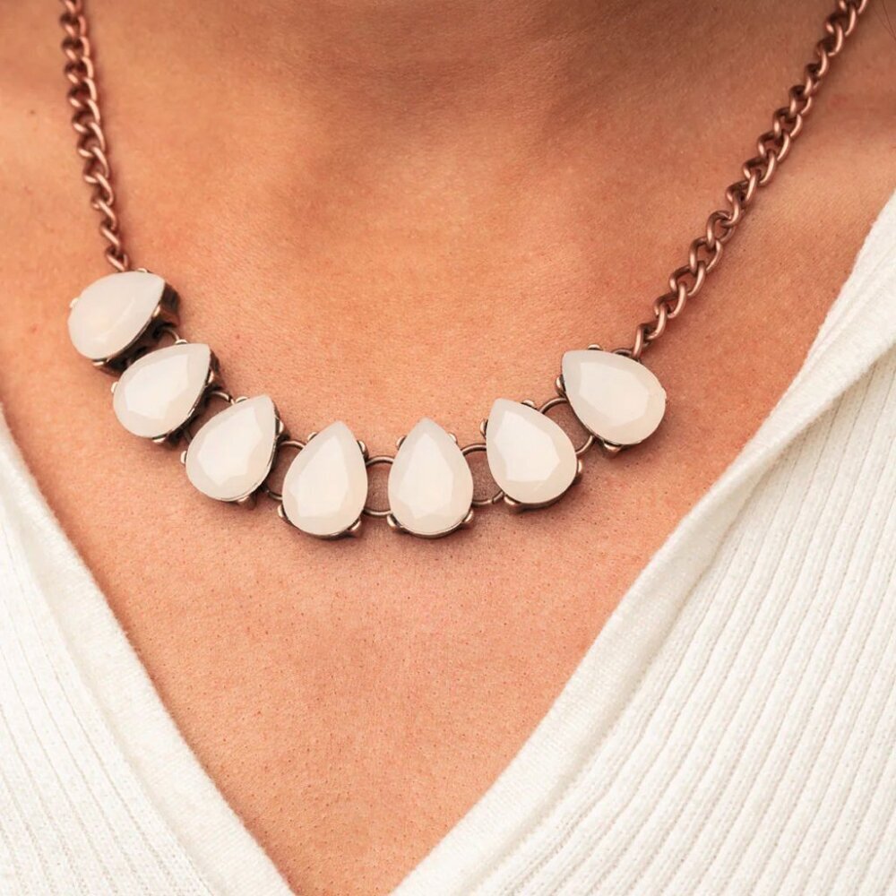 Paparazzi Jewelry Accessories - Above The Clouds - Copper Necklace - Vintage